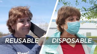 Reusable Cloth Face Masks vs Disposable 3-Layer Masks