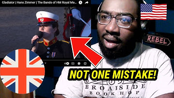 American Guy Reacts: Gladiator | Hans Zimmer | The Bands of HM Royal Marines