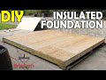 How to build an insulated shed floor 10x12 workshop