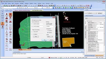 Survey and setting out 2 of 5 Setting out Co-ordinates in Caddie AEC Architecture .dwg software
