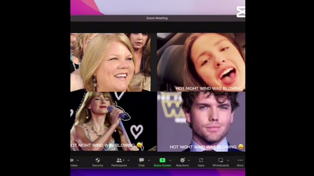 Andrea Swift getting annoyed:) 