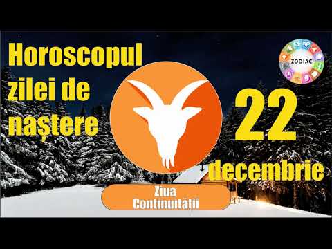 Video: Horoscop 22 Decembrie