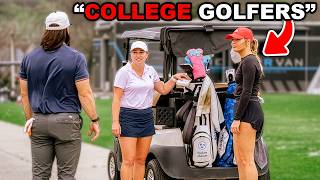 We called out 2 College girls on the golf course...