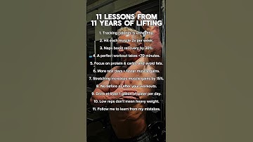 11 Lessons From 11 Years Of Lifting! Follow @lars.langen so you learn the lessons directly!