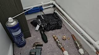 Plumbing Pipe freeze kit test and radiator change. Arctic Hayes