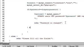 PHP Tutorials: Login & Register - Change Password Part 3