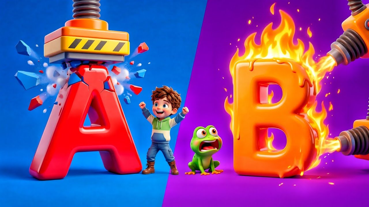 The Ultimate ABC Smash! 🔨 26 Ways to Break Letters | Rhys Fun