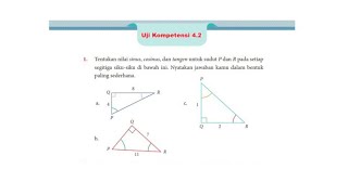 Uji Kompetensi 42 No 1 Hal 139 Trigonometri Kelas 10