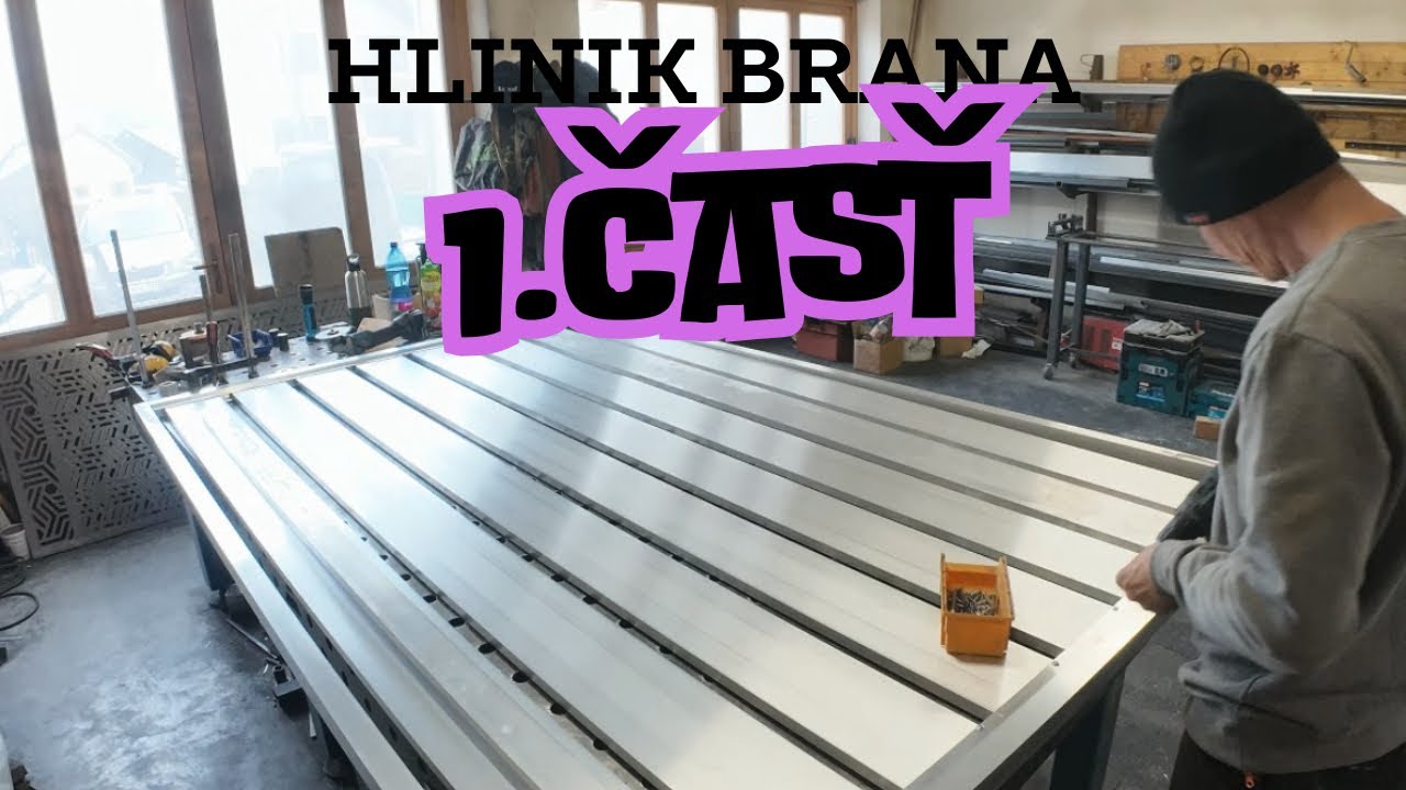 Hliníková brána 1.časť výroba na dielny