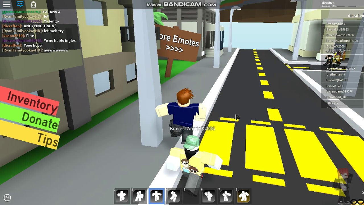 Guide Tutorial Roblox Emote Dances Orange Justice Electro Shuffle Read Desc Youtube - scenario emote roblox id