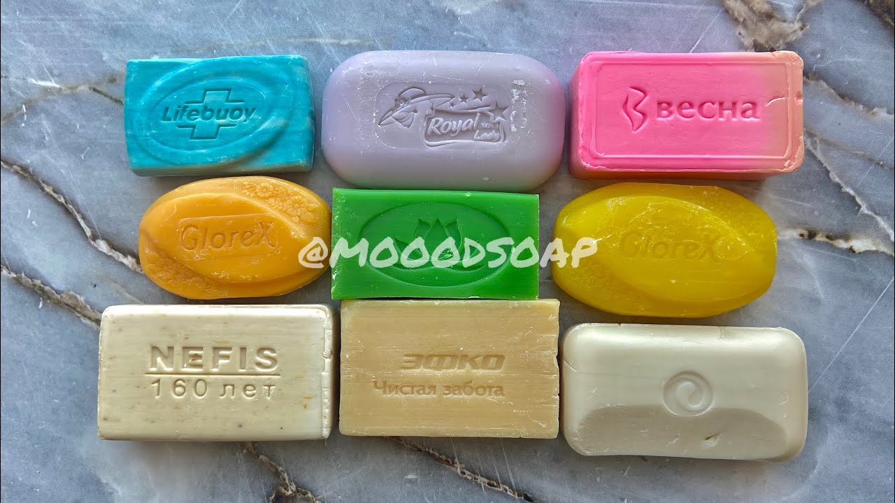 ASMR SOAP. Cutting dry soap. Carving soap. Crunch. No talking. 