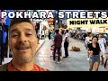 NIGHT WALK on Pokhara Streets of NEPAL Ft Traveling Eddie | Global Walkabout