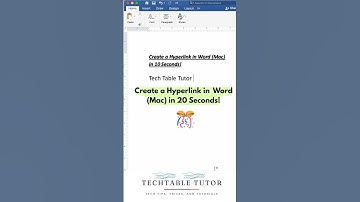 Add Hyperlinks in Word on Mac | MacBook Trick in Just 20 Seconds! #msword  #macbook