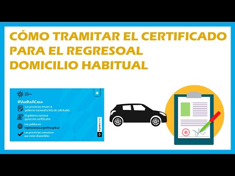 ✅Cómo tramitar el Certificado para el Regreso? al Domicilio Habitual