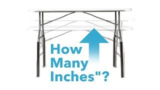 How Many Added Inches? (will your risers add to my table?) - Lift Your Table® folding table risers