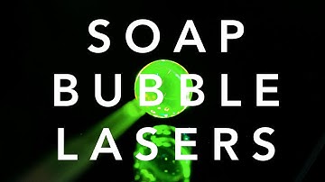 Soap bubble lasers