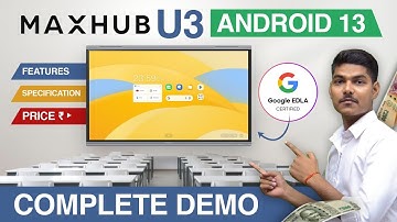 Maxhub U3 Digital Board Features | Maxhub Android 13 Complete Demo | Maxhub U3 Digital Board Price