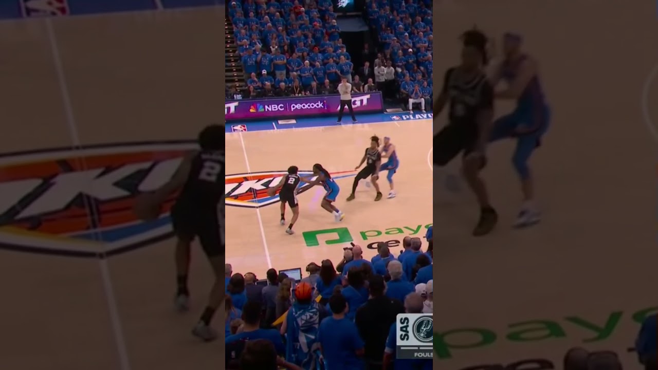 This Play Broke the Thunder #lukekornet #sanantoniospurs #victorwembanyama #nba