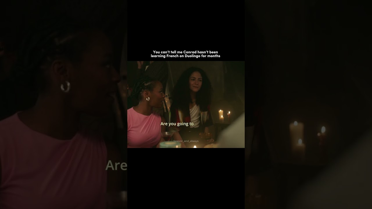 You can’t tell me Conrad hasn’t been learning French on Duolingo for months! ❤️‍🔥♾️😂