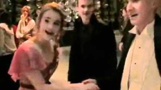 Emma watson and tom felton behind the scenes in harry potter goblet of
fire
