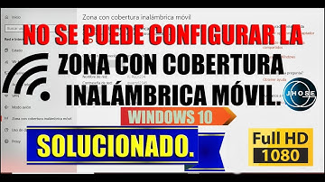 Solución, No se puede configurar la zona de cobertura inalambrica movil en windows 10 - Fácil!