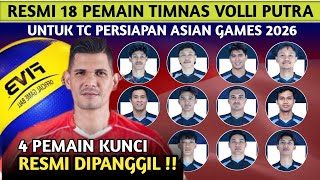 NATIONAL TEAM CALL-UP❗ LIST OF 18 PLAYERS FOR THE INDONESIAN MEN'S NATIONAL VOLLEYBALL TE...