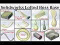 Solidworks Lofted Boss Base feature | How to use Loft in SolidWorks| Lofted cut | Guide Curve