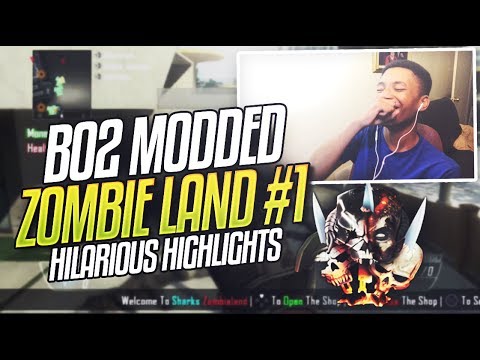 BO2 HILARIOUS MODDED ZOMBIE LAND #1! - BO2 HILARIOUS MODDED ZOMBIE LAND #1!