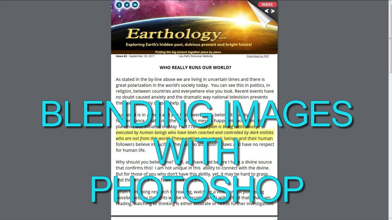 photography en español Photoshop Tutorial - Blending two images