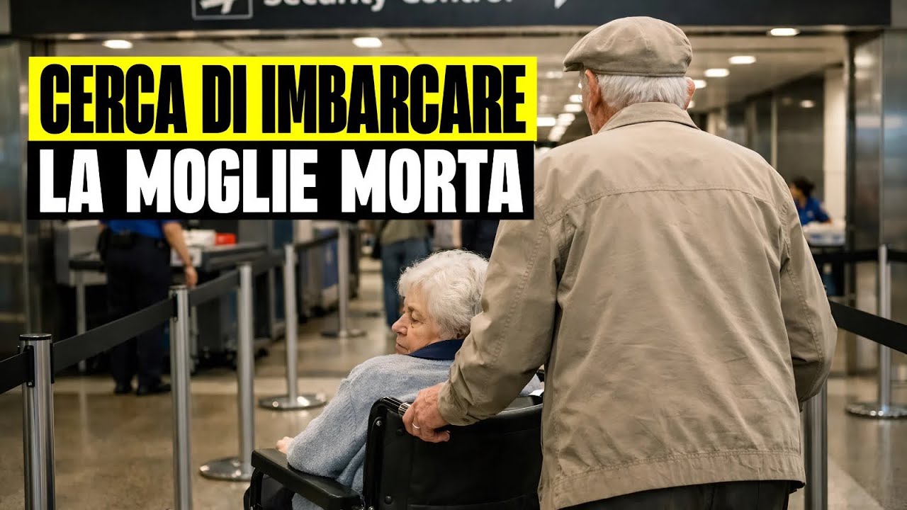ORRORE IN AEROPORTO: ANZIANO TENTA DI IMBARCARE LE MOGLIE MORTA. ARRESTATO