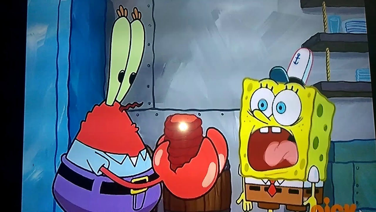 Spongebob Screaming Mr Krabs.