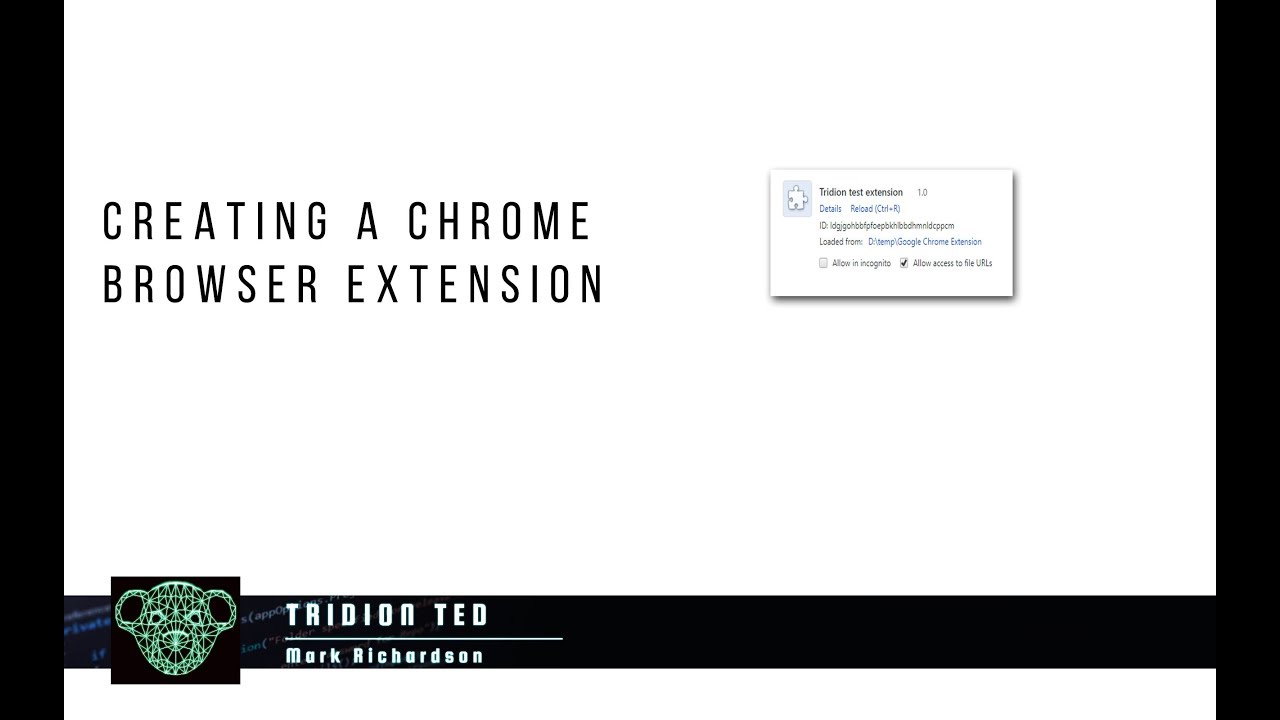 Creating your first Chrome browser extension, doing something that ...