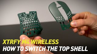 Xtrfy M4 Wireless customization – How to switch the top shell
