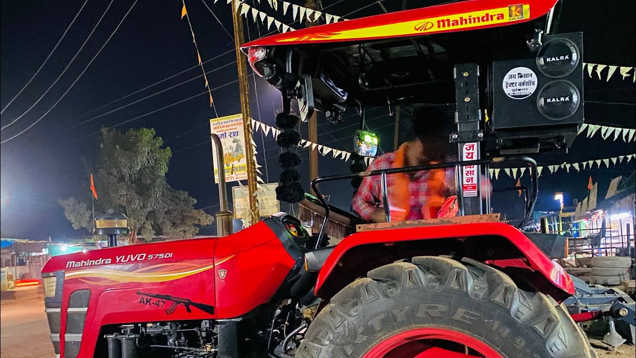 Mahindra Arjun me fiber hood fitting Jai Kishan tractor modified