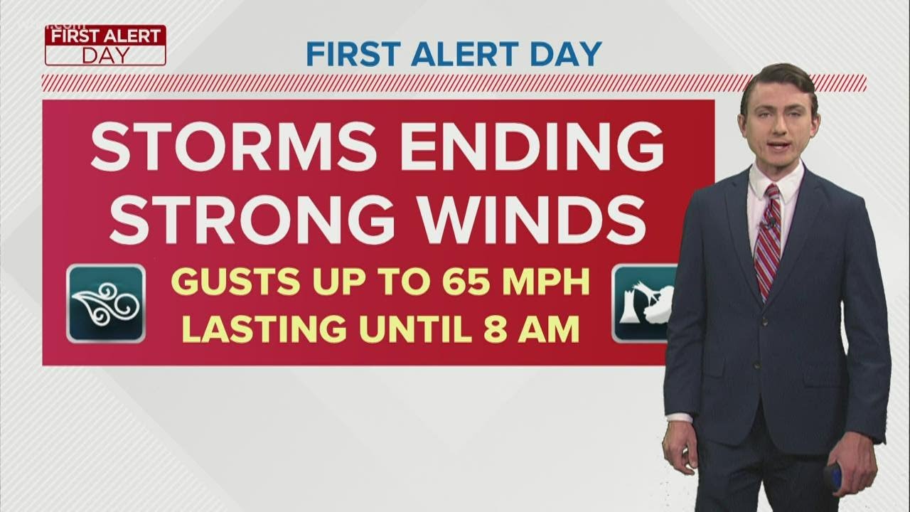 Storms leave thousands without power; strong winds to sweep through NW ...