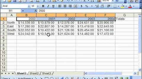 Excel 2003 Tutorial Selecting Ranges Microsoft Training Lesson 3.2