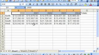Excel 2003 Tutorial Selecting Ranges Microsoft Training Lesson 3.2