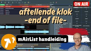 mAirList handleiding - Aftellende klok bij einde track