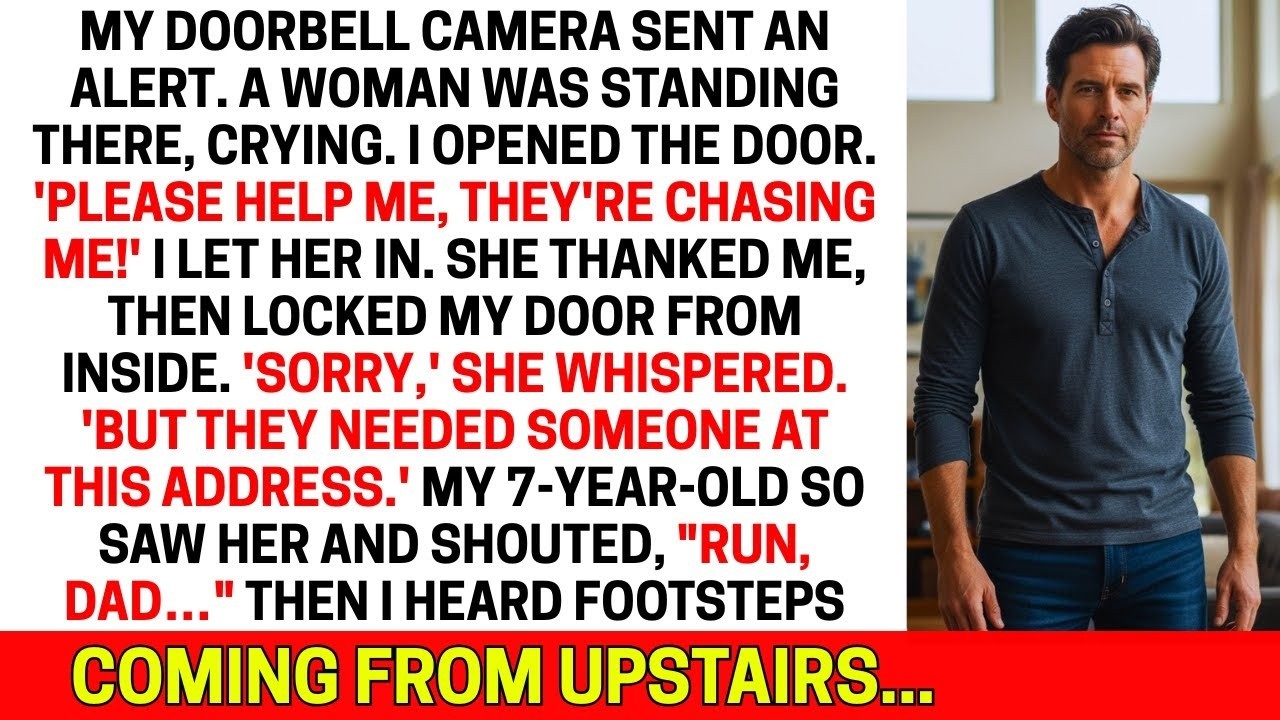 A Woman Begged Me To Let Her In  Then My Son Saw Her And Told Me To Run
