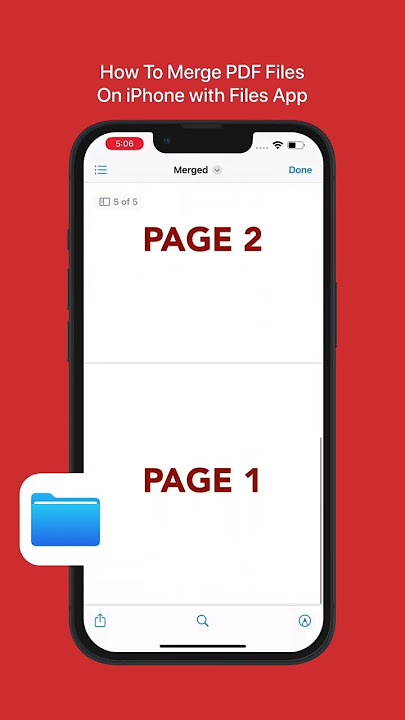 How to Combine[Multiple] PDF Files into One in iPhone? - YouTube