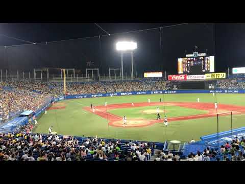 2021年10月8日　ヤクルトスワローズvs.阪神タイガース　4回表　大山悠輔選手　21号ホームラン