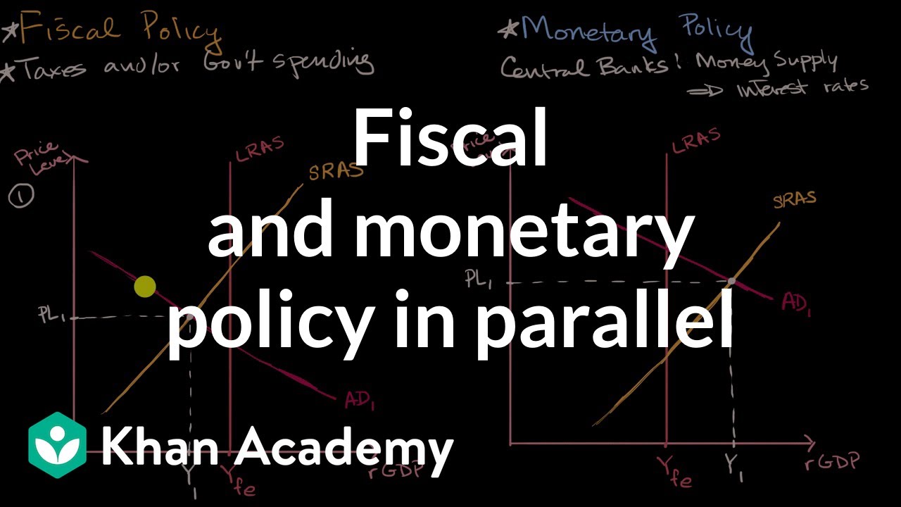 Fiscal And Monetary Policy In Parallel Video Khan Academy