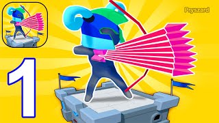 Archers Hole: Castle Battle - Gameplay Walkthrough Part 1 Tutorial Stick Archer Bastion Defense screenshot 2
