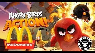 8 X 2016 UK McDonalds ANGRY BIRDS ACTION Happy Meal™ Toys  Angry Birds chez McDonald's