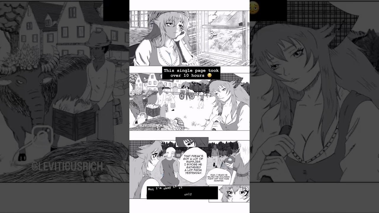 This comic page took me over 10 hours 😭