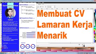 Cara Membuat CV Lamaran Kerja Menarik Part 1 | Tutorial CorelDraw Cara Membuat CV Lamaran Kerja Menarik Part 1 | Tutorial CorelDraw