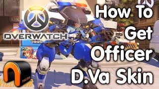 Overwatch POLICE OFFICER DVA SKIN & How To Get It!