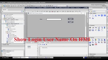 TIA Portal WinCC How To Show Login User Name On HMI Screen