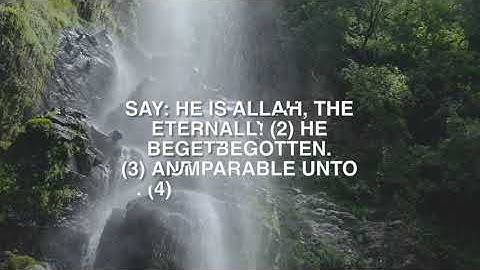 Surah Al-Ikhlas English - سورة الإخلاص مترجمة للغة الانجليزية - English Quran