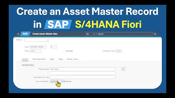 THIS is how to create an ASSET MASTER in SAP S/4HANA
